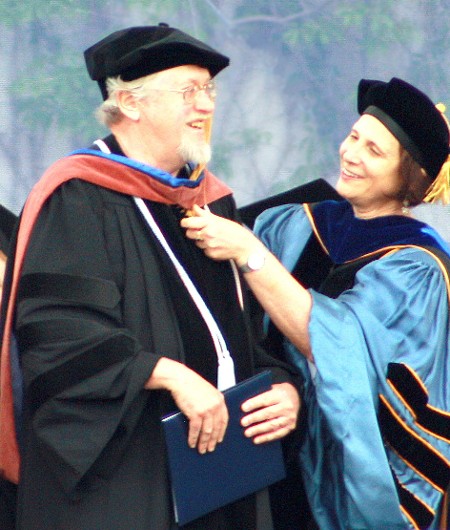 Richard Receiving His Honorary Doctorate